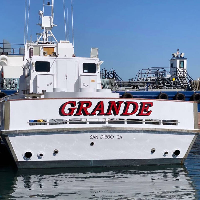 stern view of the Grande boat